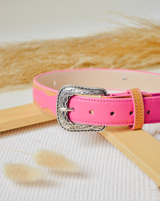 Cinto Café con Rosa